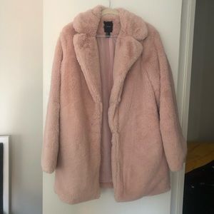 Forever 21 faux fur coat size M